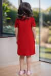 Shop_Petite Pomme_Red Viscose Embroidery Heart Embellished Dress _at_Aza_Fashions