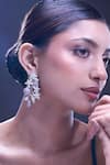Nazaakat By Samara Singh_Purple Violet American Diamond Earrings _Online_at_Aza_Fashions