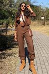 Buy_B'Infinite_Brown Cotton Collared Shirt And Joggers Set _Online
