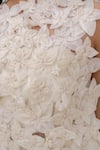 Shop_Chambray & CO._Ivory Silk, Tulle, Linen Fabric Flowers High Neck Handmade Pant Set 