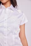 Buy_Dev And Viv_White Cotton Embroidery Skirt _Online_at_Aza_Fashions