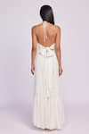 Shop_Dev And Viv_White Cotton Lace Halter Neck Maxi Dress _at_Aza_Fashions