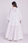 Shop_Dev And Viv_White Cotton Collared Designer Dress _at_Aza_Fashions