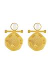 Shop_Mnsh_Gold Plated Pearls Kamal Earring _at_Aza_Fashions