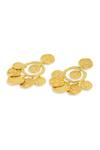 Mnsh_Gold Plated Shakti Jhumka Earrings _Online_at_Aza_Fashions