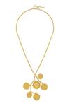 Shop_Mnsh_Gold Plated Mor Kamal Long Chain Necklace _at_Aza_Fashions