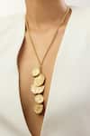 Shop_Mnsh_Gold Plated Mor Kamal Long Chain Necklace _Online_at_Aza_Fashions