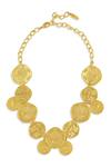 Buy_Mnsh_Gold Plated Shakti Coin Necklace _at_Aza_Fashions