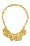 Shop_Mnsh_Gold Plated Mor Kamal Statement Chain _at_Aza_Fashions