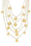 Shop_Mnsh_Gold Plated Layered Mor Coin Haar _Online_at_Aza_Fashions