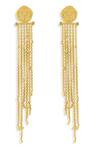 Shop_Mnsh_Gold Plated Chains Shakti Shoulder Duster Earrings _at_Aza_Fashions