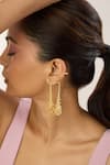 Buy_Mnsh_Gold Plated Vine Ear Cuff Dangler _at_Aza_Fashions