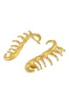 Mnsh_Gold Plated Vine Ear Climber Earcuff _Online_at_Aza_Fashions