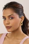 Buy_Mnsh_Gold Plated Studs Vine Oval _at_Aza_Fashions