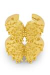 Mnsh_Gold Plated Vine Double Ring _Online_at_Aza_Fashions