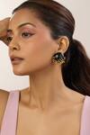 Buy_Mnsh_Gold Plated Studs Vine Round _at_Aza_Fashions