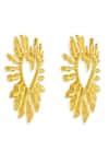 Buy_Mnsh_Gold Plated Amour Heart Earrings _Online_at_Aza_Fashions