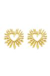 Shop_Mnsh_Gold Plated Amour Heart Earrings _at_Aza_Fashions