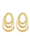 Shop_Mnsh_Gold Plated Vine Drop Earrings _at_Aza_Fashions