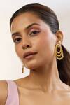Buy_Mnsh_Gold Plated Vine Drop Earrings _at_Aza_Fashions