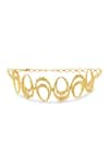 Shop_Mnsh_Gold Plated Vine Oval Choker _at_Aza_Fashions