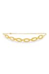 Shop_Mnsh_Gold Plated Vine Mini Oval Choker _at_Aza_Fashions
