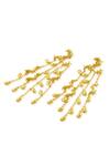 Mnsh_Gold Plated Amour Drop Shoulder Duster Earrings _Online_at_Aza_Fashions