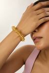 Shop_Mnsh_Gold Plated Amour Round Bracelet _Online_at_Aza_Fashions