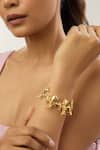 Shop_Mnsh_Gold Plated Beads Amour Wave Bracelet _Online_at_Aza_Fashions