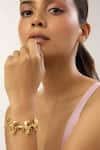Buy_Mnsh_Gold Plated Beads Amour Wave Bracelet _at_Aza_Fashions