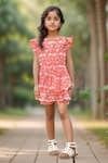 Buy_Petite Pomme_Red Cotton Vibrant Abstract Kids Jumpsuit _at_Aza_Fashions