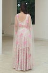 Shop_Pooja Bagaria_Pink Silk Sequins, Embroidery Sweetheart Neck Jazz It Up Lehenga Set _at_Aza_Fashions