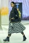 Shop_KA-Sha_Black Cotton Embroidery Handwoven Blazer _at_Aza_Fashions