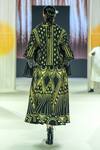 Buy_KA-Sha_Black Cotton Beads And Gold Printed Skirt _Online_at_Aza_Fashions