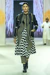 Buy_KA-Sha_Black Cotton Collared Handspun Shirt _at_Aza_Fashions