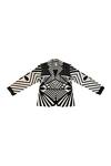 Buy_KA-Sha_Black Handloom Cotton Embroidery And White Handwoven Blazer _Online_at_Aza_Fashions