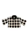 Buy_KA-Sha_Black Cotton Collared And White Checkered Shirt _Online_at_Aza_Fashions