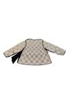 KA-Sha_Black Cotton Embroidery Round Neck And White Handwoven Jacket _Online_at_Aza_Fashions