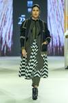 Shop_KA-Sha_Black And Gold Handwoven Scarf _at_Aza_Fashions