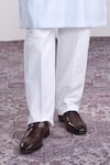 Sanjev Marwaaha_Ivory Cotton, Silk Kurta Set _Online_at_Aza_Fashions