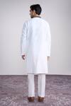 Shop_Sanjev Marwaaha_Ivory Cotton Embroidery Kurta Pant Set _at_Aza_Fashions