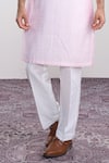 Sanjev Marwaaha_Ivory Cotton, Silk Printed Kurta Set _Online_at_Aza_Fashions