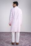 Shop_Sanjev Marwaaha_Ivory Cotton, Silk Printed Kurta Set _at_Aza_Fashions