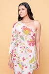 Buy_Sajeda A Lehry_Ivory Silk, Crepe Embroidery Asymmetric Hand Floral Sharara Set _Online_at_Aza_Fashions