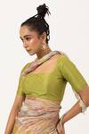 Buy_Unallume By Nisha_Multi Color Silk Saree With Blouse Piece _Online_at_Aza_Fashions
