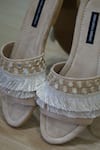 Shop_Shradha Hedau Footwear Couture_Beige Mabel Embroidered Flats _at_Aza_Fashions