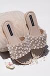 Buy Shradha Hedau Footwear Couture Beige Callie Beaded Flats at Aza Fashions Buy_Shradha Hedau Footwear Couture_Beige Callie Beaded Flats _at_Aza_Fashions