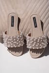 Shop Shradha Hedau Footwear Couture Beige Callie Beaded Flats at Aza Fashions Shop_Shradha Hedau Footwear Couture_Beige Callie Beaded Flats _at_Aza_Fashions
