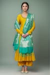 Buy Naintara Bajaj Green Brocade Zari, Tassels Botanical Woven Banarasi Art Silk Dupatta at Aza Fashions Buy_Naintara Bajaj_Green Brocade Zari, Tassels Botanical Woven Banarasi Art Silk Dupatta _at_Aza_Fashions