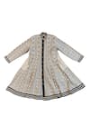 Buy_KA-Sha_Black Cotton And White Striped Kurta _Online_at_Aza_Fashions